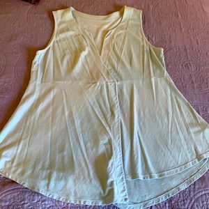 Soft Surroundings Faux Wrap Top Light Blue L